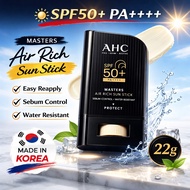 AHC Air Rich Sun Stick SPF50+ PA++++ 22g | Korean Sunscreen Stick | Easy Reapply UV Protection/ahc s