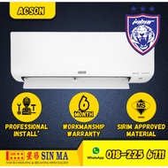 (With Install JB) ACSON 1HP/1.5/2 /2.5HP WIFI Non-Inverter / Inverter R32 AirCond A3WM A3WMY A5PA RE