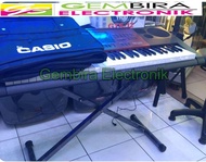 Paket keyboard casio ctk 6250 sudah termasuk stand keyboard dan tas casio