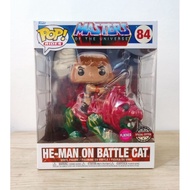Funko Pop! Masters of the Universe He-Man on Battle Cat Flocked Special Edition #84