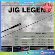 G-tech LIGHT JIGGING ROD JIG LEGEND 🔥Ready Stock🔥 100% Original🔥 Free gift