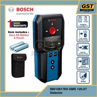 Bosch Wall Scanner Detector GMS120 / GMS 120-27 / D-Tect 120 For Metal Live Cable Wood
