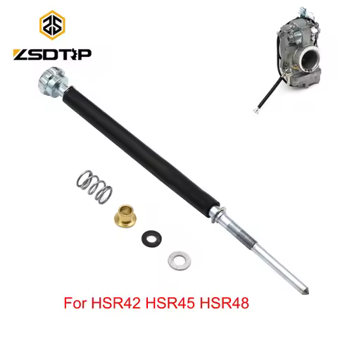 ZSDTRP Long/Short Flexible Cable Idle Screw for Mikuni HSR42 HSR45 HSR48 Flatslide Carburetors Idle 