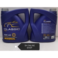 MANNOL MN7501 Classic SAE 10W-40 API SN/CH-4 ACEA A3/B4 Semi Synthetic Engine Oil (4 Litre)