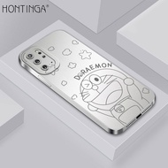 Hontinga เคสสำหรับ Samsung Galaxy S20 S20 FE S20FE S20 Plus S20 + S20 Ultra 5Gเคสซิลิโคนนิ่มสี่เหลี่ยมแบบใหม่เคสฝาหลังลายการ์ตูนอนิเมะโดราเอมอนพร้อมกล้องป้องกันการกระแทกเคสยางแบบนิ่มสำหรับโทรศัพท์มือถือสาวๆ