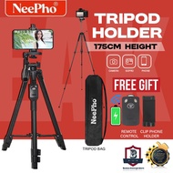 NeePho NP-8810 Camera Tripod high-grade aluminum frame, 1.5m high load 3kg, with bag and bluetooth L