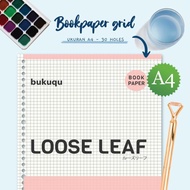 Potongan A4 Bookpaper Loose Leaf - Grid By Bukuqu ◣