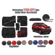 For Perodua Aruz 2019 ~ 12MM Customized PRE CUT Carpet Car Karpet Car Coil Floor Mat Alas Kaki Keret