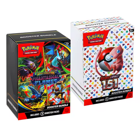 New Pokemon English Scarlet Violet 151 Mega Phantasmal Flames Booster Bundle Version ME02 Trainer Co
