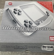 WonderSwan 銀色金屬遊戲機有盒書