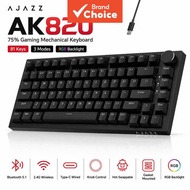 AJAZZ AK820/AK820 Pro Tri-Mode Mechanical Gaming Keyboard: Bluetooth 5.1 wireless, wired, hot-swappa