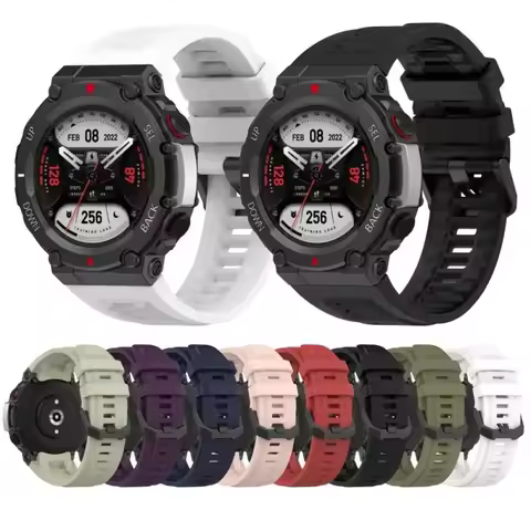 Sport Wrist Strap For Huami Amazfit T-rex 2 Smart watch Official Replacement Bracelet For Amazfit T-