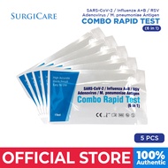 Surgicare SD Abott Zybio Wondfo Antigen Home Test 6 in 1 Combo Covid Flu 1 & 2, RSV, M Pnueu, AV,  -