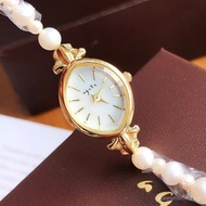 Quartz Niche Freshwater Watch Retro Watch High-end Vintage Exquisite Wheat Ear agete Women's Pearl N