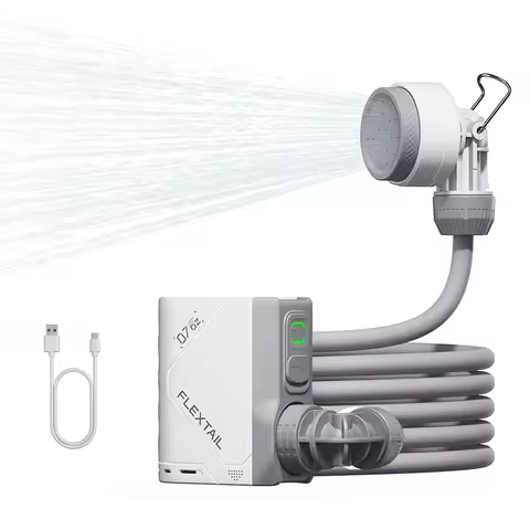 FLEXTAIL TINY SHOWER - Outdoor Camping Shower Portable Electric Shower Pump IPX7 Waterproof for Outd