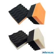 (2 pcs pack) Wave Form Foam Tire Dressing Shine Hand Applicator Sponge Block