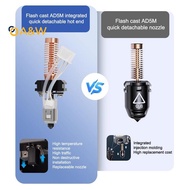 A&W For Flashforge Adventurer 5M Nozzle Kit Upgrade Hotend Pinting Head Qui-Detachable Nozzle AD5M H