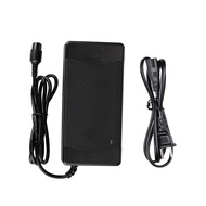 【FURONGHUA】ที่ชาร์จ3พินที่ชาร์จสกู๊ตเตอร์2A 54.6V พร้อมส่วนประกอบไฟติดจักรยานแสดงสถานะ