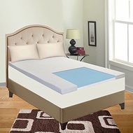 Continental Sleep Mattress Topper Queen Size With Cool Gel Memory Foam 2 Inch