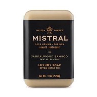 美國 Mistral - 經典檀香 紳士香氛皂（Sandalwood Bamboo）男 沐浴乳 沐浴皂