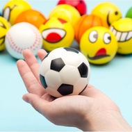 Children Solid Foam Sponge Ball Bouncy Ball Soft Tennis Ball Ball Soft Toy Ball Vent Decompression B