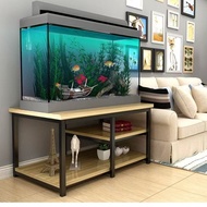 Stand 4Ft Cabinet Fish Tank Table Furniture Frame Steel Wood Base Shelf Bottom Wrought Iron Rack
