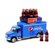 Miniature Xe Tải Hợp Kim Pepsi Cola 1:64 Xe Tải Xe Mô Hình Nhỏ Chai Nhựa Mô Phỏng Đồ Chơi Cho Người