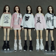Bestseller58Yuan Free Shipping30CM Barbie doll clothing hoodie+Leg sleeves ins Stylish T Dressing up