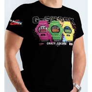 2024 fashion Casio G-shock Crazy Color / T-shirt G-shock Tshirt / T-shirt Microfiber Jersi / Jersey Sublimation / T-shirt/collar/long