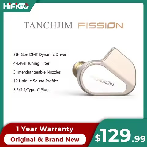 TANCHJIM Fission 5th-Generation DMT Dynamic Driver In-ear Earphone 4 Sound Modes 12 Unique Sound Pro