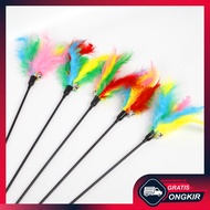 Gratis Ongkir - Tongkat Bulu Mainan Kucing / Stick Interaktif Cat Toys Mainan Lucu Kucing / Mainan