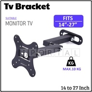 Adjustable 14-27 Inch LCD LED TV Monitor Arm Wall Mount Bracket