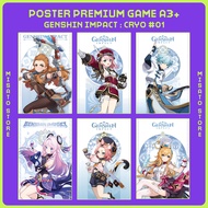 Premium Full HD Poster Game A3+ : Genshin Impact - Croyo [Episode 01] - Aloy, Charlotte, Chongyun, C