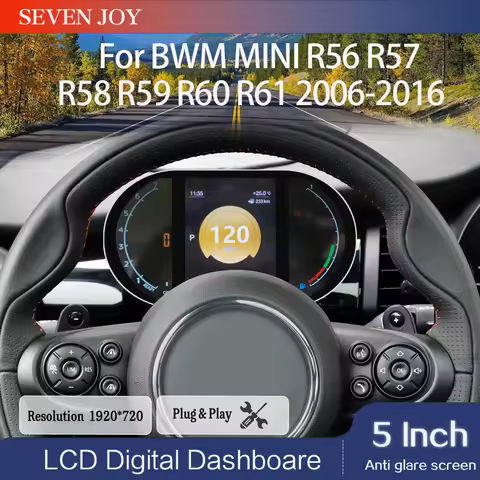 For BMW Mini R Series R55 R56 R57 R58 R59 R60 R61 2006-2016 Digital Dashboard Speedometer LCD Cluste