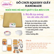 Squishy Giấy - Ngôi Nhà Búp Bê Giấy Nhồi Bông Hũ Mật Quýt của Mèo Con - DIY Set Giấy Tự Làm - Đồ Chơ