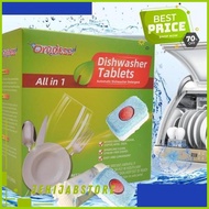 MESIN DISHWASHER DISHWASHER SOAP TABLET ALL IN 1 CLEANING DETERGENT!!