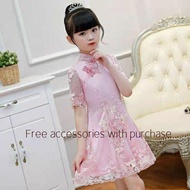 girls dress5 girls embroidered hanfu dress8 korean dress cute dress summer princess dress 6-12 years old girl birthday dress V810