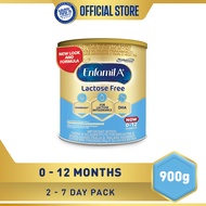 Enfamil A+ Lactose Free Infant Milk Formula Powder for 0-12 Months 900g
