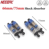 1 Pair 66mm/75mm Shock Absorber Damper Metal Hydraulic For 1/14 1/16 MJX 14303 14304 14207 16208 162