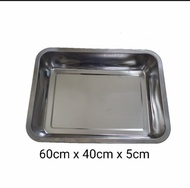 nampan stainless nampan penyaji 60x40x5cm