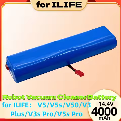 NEW 14.8V 2800- 6800mAh High-Capacity Lithium Battery – for ILIFE V5/V5s/V50/V3 Plus/V3s Pro/V5s Pro