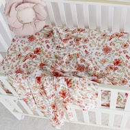 On Cloud Baby - ผ้าปูที่นอนรัดมุมใยไผ่ขนาด 70x130 cm (ฺBamboo muslin baby Crib Sheets Fitted Cot Bed