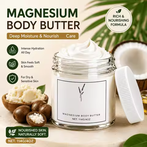 114G Delivery Body Care Cream with Shea Butter, Coconut Oil, Daily Moisture Care for Feet, Hands And
