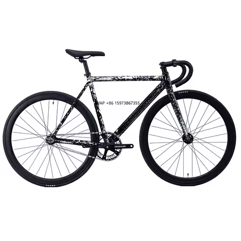 TSUNAMI SNM100 Fixed Gear Bike Single Speed Aluminum Alloy Frame with Aluminum Alloy Fork and Disc B
