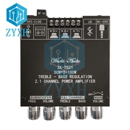ZK-TB21 TPA3116D2 Bluetooth-compatible 5.0 Amplifier Board 50W*2+100W 2.1 Channel Subwoofer Bass Stereo Audio AMP Home Theater