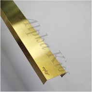 PROMO TERBATAS LIST PLAT U STAINLESS STEEL 201/GOLD/HAIRLINE/3050MMXT08MM/INTERIOR | COD