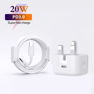 UK plug 5w12W20W charger PD fast power charging USB C Power Adapter 5V3A 9V2.22a for  charger