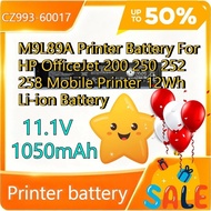 CZ993-60017 M9L89A Printer Battery For HP OfficeJet 200 250 252 258 Mobile Printer 11.1V 1050mAh 12W