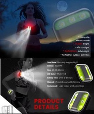 USB Type-C 充電迷你夾燈連 6 個 LED 燈 6 種模式多用途跑步露營閃光燈 LED 反射器 sesckp USB Type-C Rechargeable Mini Clip Light 