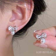 High-End Fashion New Style Niche Temperament Earrings Exquisite 999 Female Earrings Bowknot Hot Sale